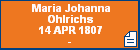 Maria Johanna Ohlrichs