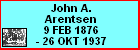 John A. Arentsen