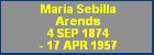 Maria Sebilla Arends