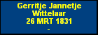 Gerritje Jannetje Wittelaar