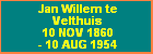 Jan Willem te Velthuis