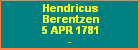 Hendricus Berentzen