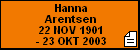 Hanna Arentsen