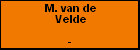 M. van de Velde