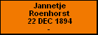 Jannetje Roenhorst