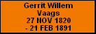 Gerrit Willem Vaags