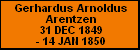 Gerhardus Arnoldus Arentzen