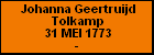 Johanna Geertruijd Tolkamp