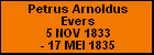 Petrus Arnoldus Evers