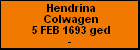 Hendrina Colwagen