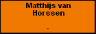 Matthijs van Horssen