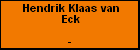 Hendrik Klaas van Eck