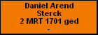 Daniel Arend Sterck