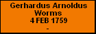 Gerhardus Arnoldus Worms