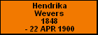Hendrika Wevers