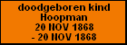 doodgeboren kind Hoopman