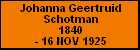 Johanna Geertruid Schotman