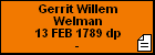 Gerrit Willem Welman