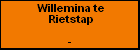 Willemina te Rietstap
