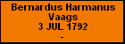Bernardus Harmanus Vaags