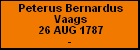 Peterus Bernardus Vaags