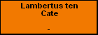 Lambertus ten Cate