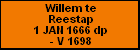 Willem te Reestap