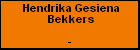 Hendrika Gesiena Bekkers