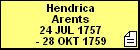 Hendrica Arents