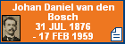 Johan Daniel van den Bosch
