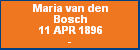 Maria van den Bosch