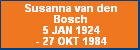 Susanna van den Bosch