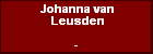 Johanna van Leusden