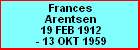 Frances Arentsen