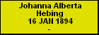Johanna Alberta Hebing