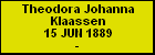 Theodora Johanna Klaassen