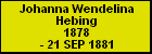 Johanna Wendelina Hebing