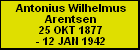Antonius Wilhelmus Arentsen
