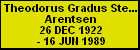 Theodorus Gradus Stephanus Arentsen