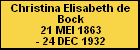 Christina Elisabeth de Bock