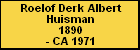 Roelof Derk Albert Huisman