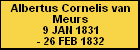 Albertus Cornelis van Meurs