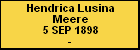 Hendrica Lusina Meere