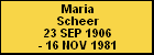 Maria Scheer
