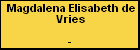 Magdalena Elisabeth de Vries