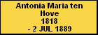 Antonia Maria ten Hove