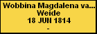 Wobbina Magdalena van der Weide