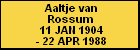 Aaltje van Rossum