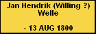 Jan Hendrik (Willing ?) Welle