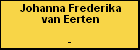 Johanna Frederika van Eerten